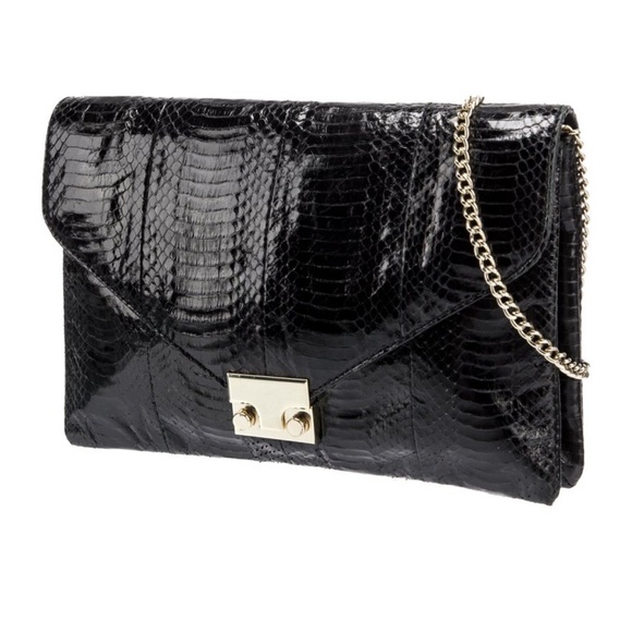 Loeffler Randall Snake Skin Crossbody Bag - Picture 1 of 14
